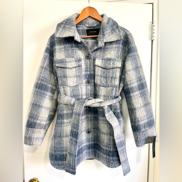 TAHARI STACIE PLAID SHACKET NWT - Picture 4 of 8